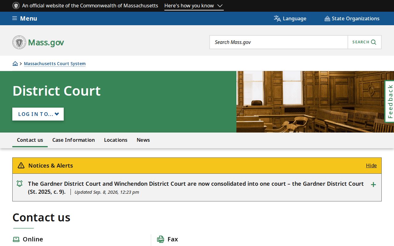Massachusetts municipal-warrant routing through District Court
